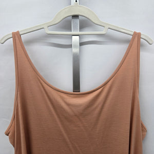 Eileen Fisher Woman Tencel Lyocell Cowl Neck Tank Top Peach -  Size 1X