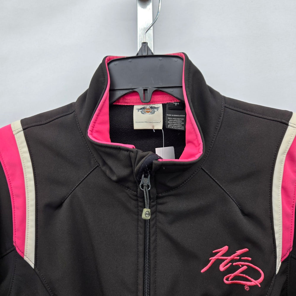 Harley-Davidson Genuine MotorClothes Softshell Jacket Black Pink - Size L
