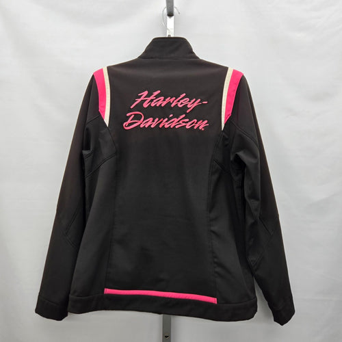 Harley-Davidson Genuine MotorClothes Softshell Jacket Black Pink - Size L