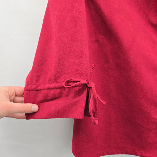 Harley-Davidson Motor Clothes Faux Suede Blazer Jacket Deep Raspberry - Size L
