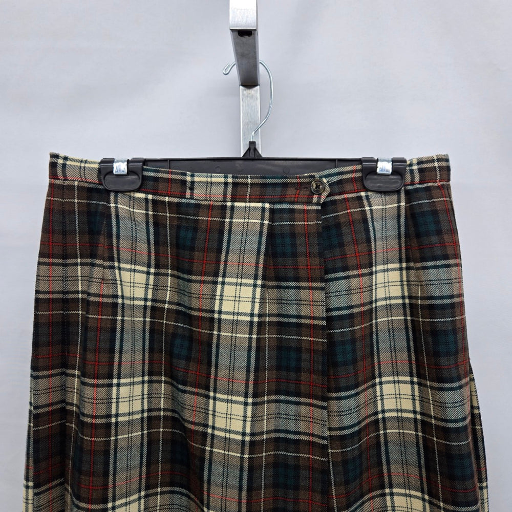 Vintage Sportrite by Sport Highland Virgin Wool Plaid Skirt Tartan -  Size S