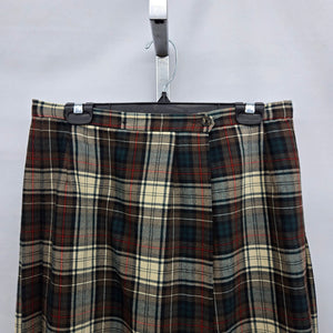 Vintage Sportrite by Sport Highland Virgin Wool Plaid Skirt Tartan -  Size S