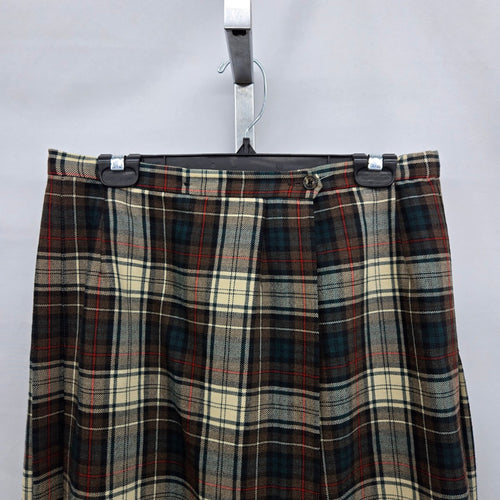 Vintage Sportrite by Sport Highland Virgin Wool Plaid Skirt Tartan -  Size S