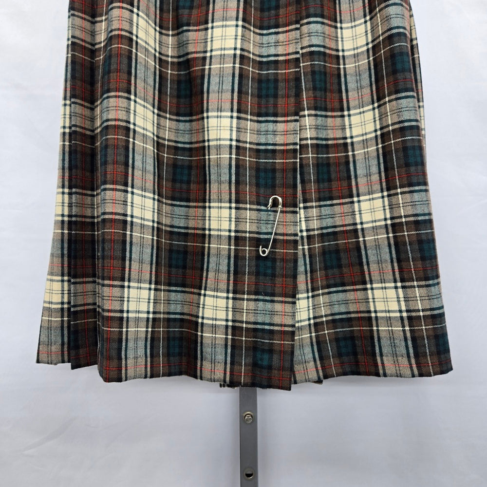 Vintage Sportrite by Sport Highland Virgin Wool Plaid Skirt Tartan -  Size S