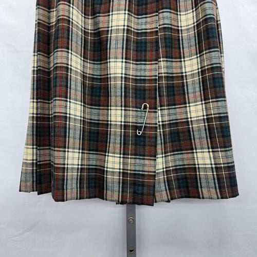 Vintage Sportrite by Sport Highland Virgin Wool Plaid Skirt Tartan -  Size S