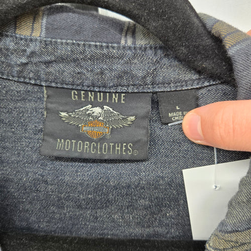 Harley-Davidson Genuine MotorClothes Plaid Button-Up Shirt - Size L