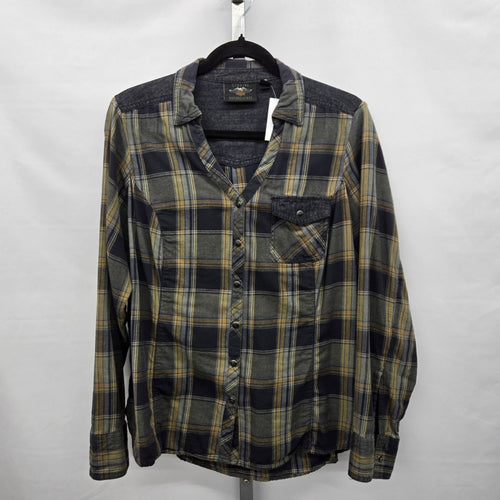 Harley-Davidson Genuine MotorClothes Plaid Button-Up Shirt - Size L