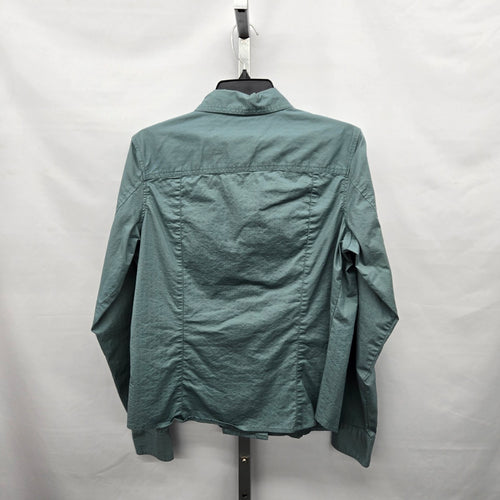Harley-Davidson Motor Clothes Stretch Cotton Button-Up Shirt Sage Green - Size L