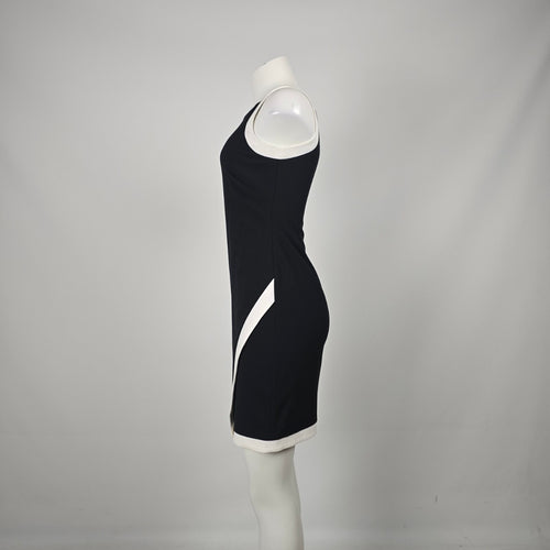 Lauren Ralph Lauren Black & White Colorblock Sleeveless Sheath Dress - Size 0