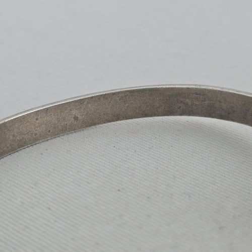 Vintage Sterling Silver Double Ram's Head Bypass Cuff Bracelet - 925 Silver