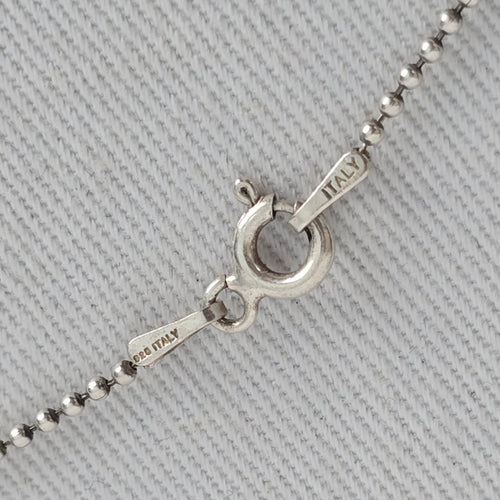 Repurposed Vintage Spoon Pendant 925 Sterling Chain Necklace Cherub Charm