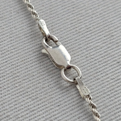 925 Sterling Silver Marquise Purple Stone Pendant Necklace