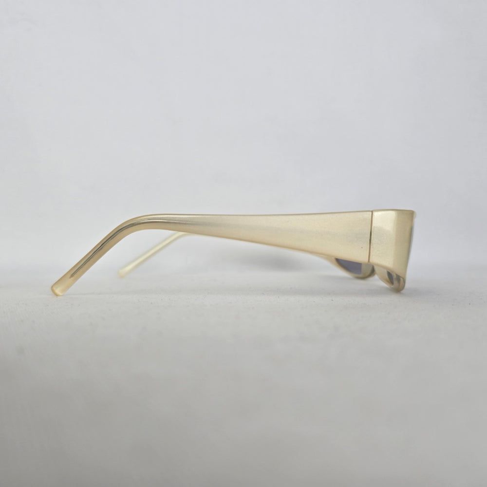 Sundog Romeo 24025 Champagne Gray Rectangular Wraparound Sunglasses