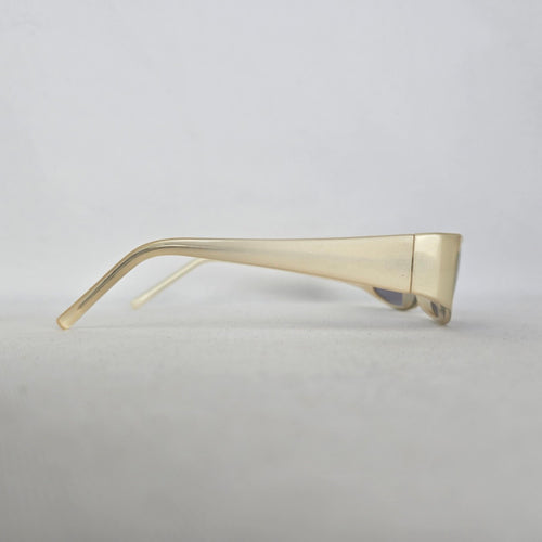 Sundog Romeo 24025 Champagne Gray Rectangular Wraparound Sunglasses