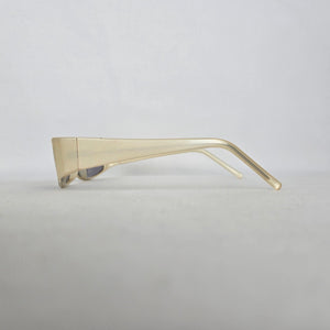 Sundog Romeo 24025 Champagne Gray Rectangular Wraparound Sunglasses
