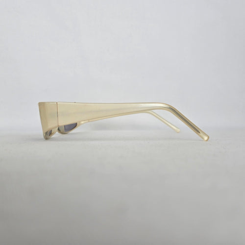 Sundog Romeo 24025 Champagne Gray Rectangular Wraparound Sunglasses