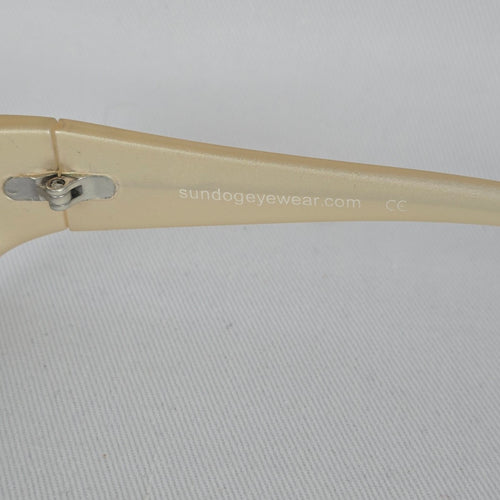 Sundog Romeo 24025 Champagne Gray Rectangular Wraparound Sunglasses