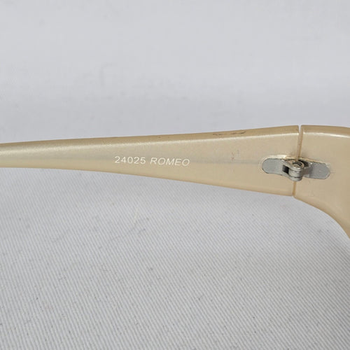 Sundog Romeo 24025 Champagne Gray Rectangular Wraparound Sunglasses