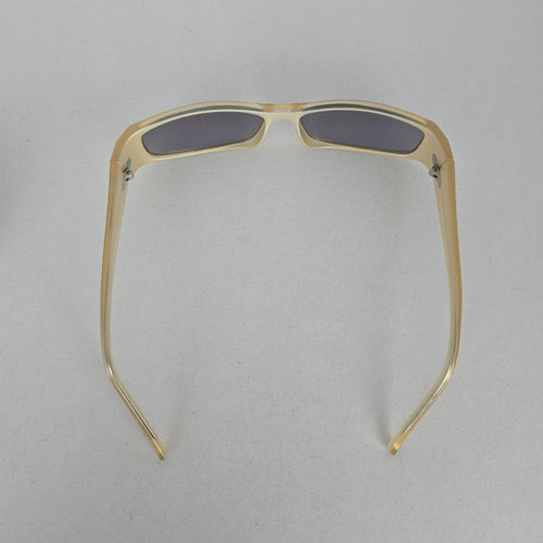 Sundog Romeo 24025 Champagne Gray Rectangular Wraparound Sunglasses