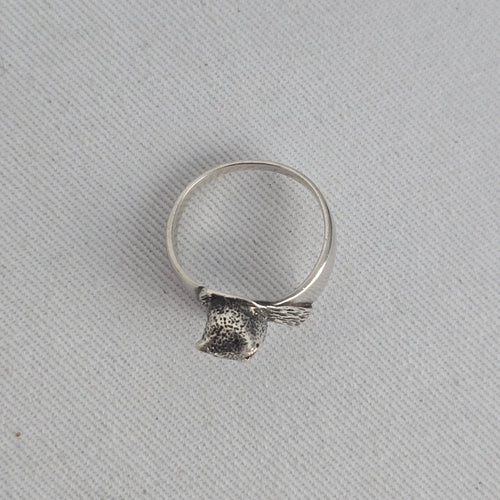 Vintage 925 Sterling Silver Panther Head Ring Size 6