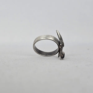 Vintage 925 Sterling Silver Dolphin Ring Size 9