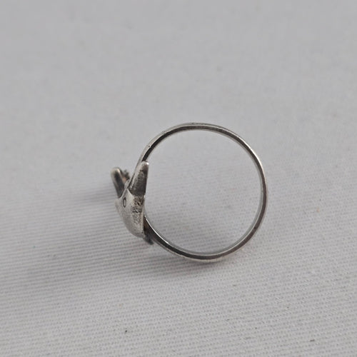 Vintage 925 Sterling Silver Dolphin Ring Size 9