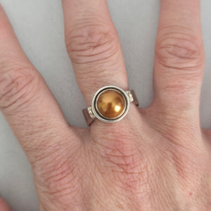Kameleon 925 Sterling Silver Interchangeable Ring Size 10 with 4 Inserts