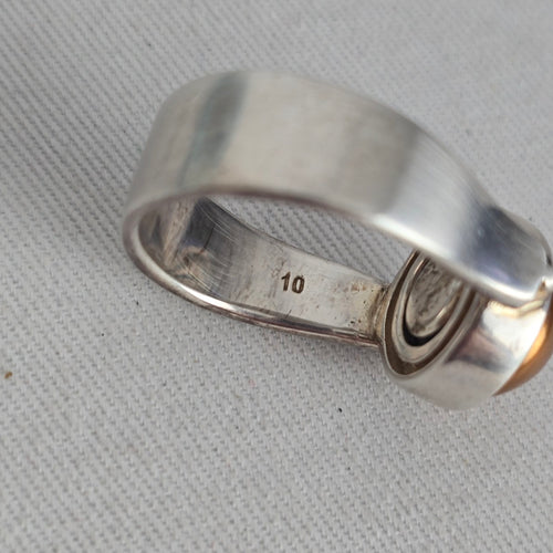 Kameleon 925 Sterling Silver Interchangeable Ring Size 10 with 4 Inserts
