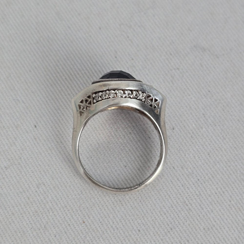 Vintage Kameleon 925 Sterling Silver Purple JewelPop Ring Size 7.5