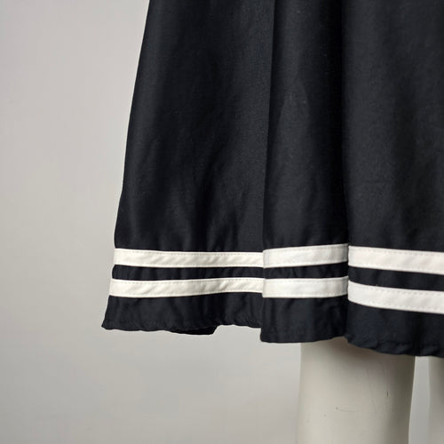 Hell Bunny Black & White Sailor Fit & Flare Dress - Size M