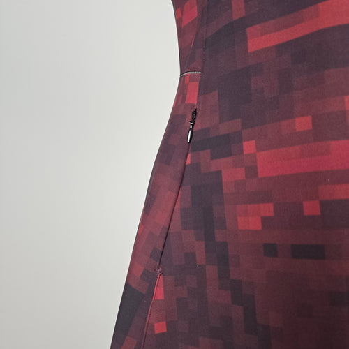 Lululemon &Go Til Dawn Dress Mini Domo Pixel Berry Rumble Black Size - Size 12