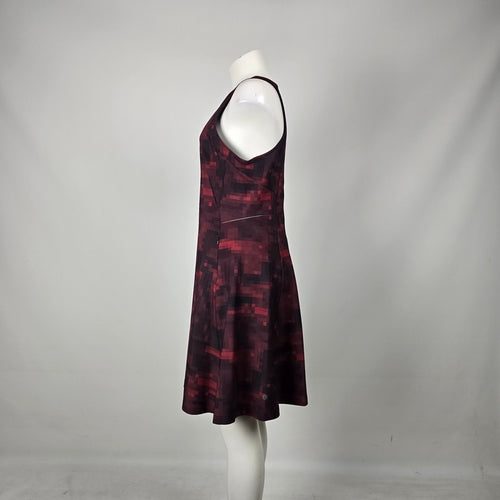 Lululemon &Go Til Dawn Dress Mini Domo Pixel Berry Rumble Black Size - Size 12