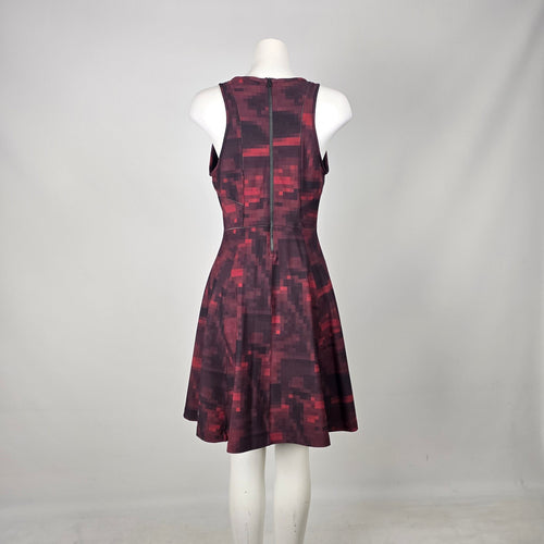 Lululemon &Go Til Dawn Dress Mini Domo Pixel Berry Rumble Black Size - Size 12