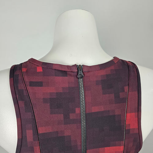 Lululemon &Go Til Dawn Dress Mini Domo Pixel Berry Rumble Black Size - Size 12
