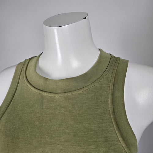 Lululemon Softstreme Back In Action Dress Bronze Green - Size 6