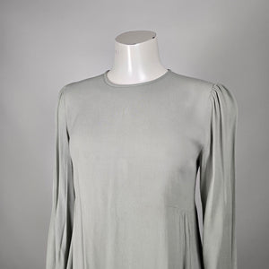 Wilfred Sage Grey Long Sleeve Tiered Mini Dress - Size XS
