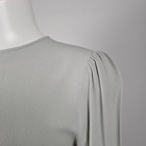 Wilfred Sage Grey Long Sleeve Tiered Mini Dress - Size XS