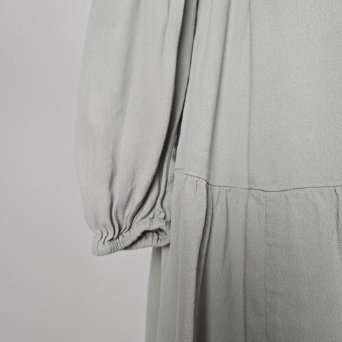Wilfred Sage Grey Long Sleeve Tiered Mini Dress - Size XS