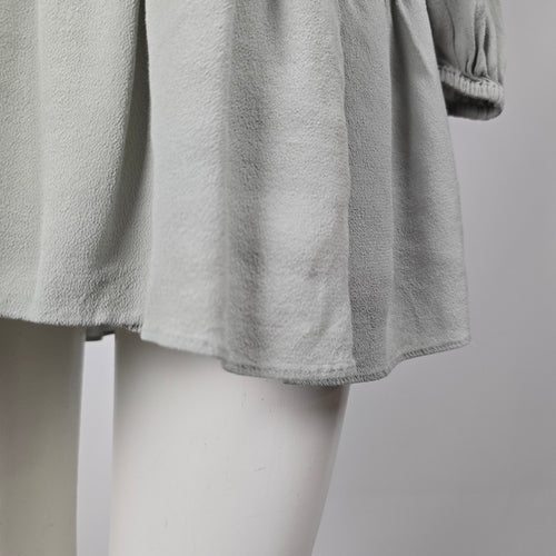 Wilfred Sage Grey Long Sleeve Tiered Mini Dress - Size XS
