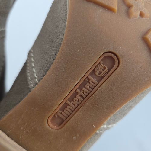 Timberland Earthkeepers Brown Suede Leather Mid-Calf Boots Block Heel - Size 8