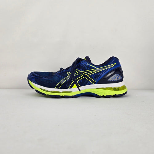 ASICS GEL-Nimbus 19 Blue Neon Yellow Running Shoes - Size 10
