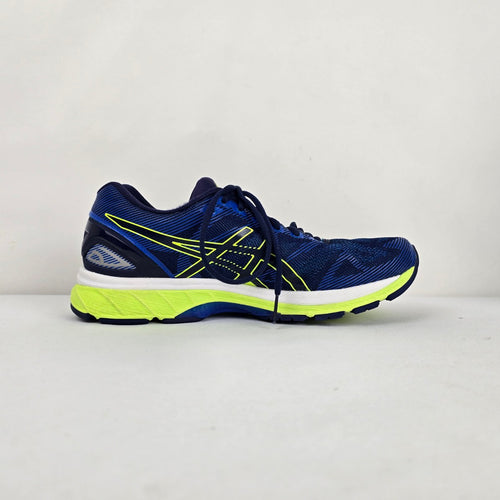 ASICS GEL-Nimbus 19 Blue Neon Yellow Running Shoes - Size 10