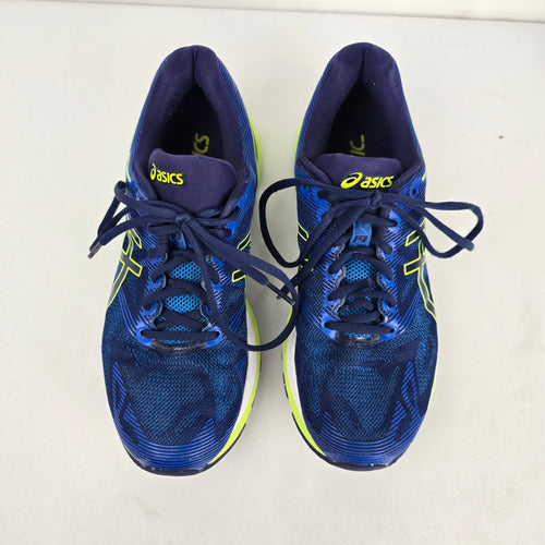 ASICS GEL-Nimbus 19 Blue Neon Yellow Running Shoes - Size 10