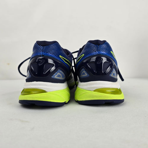 ASICS GEL-Nimbus 19 Blue Neon Yellow Running Shoes - Size 10