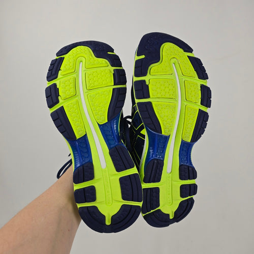ASICS GEL-Nimbus 19 Blue Neon Yellow Running Shoes - Size 10