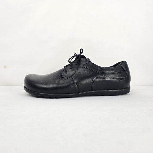 Birkenstock Black Leather Lace-Up Oxford Shoes Slip Resistant - Size 9