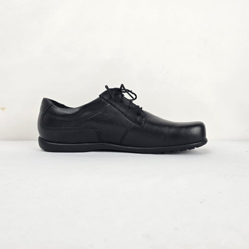 Birkenstock Black Leather Lace-Up Oxford Shoes Slip Resistant - Size 9
