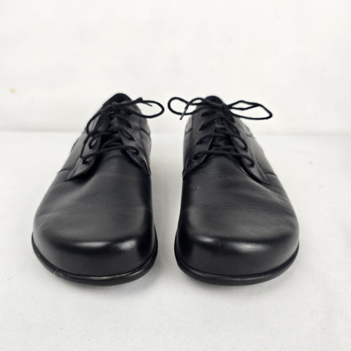 Birkenstock Black Leather Lace-Up Oxford Shoes Slip Resistant - Size 9