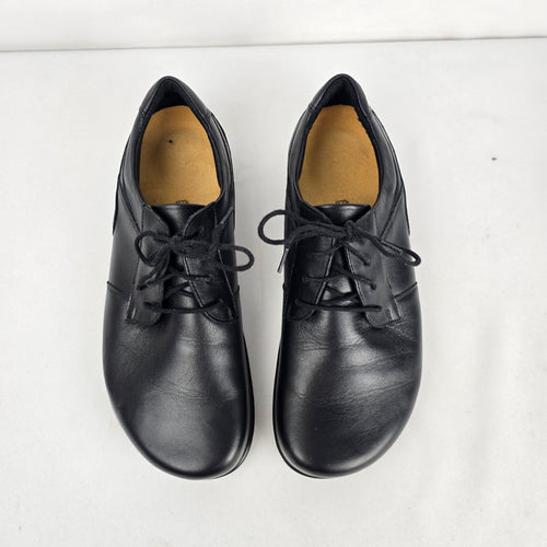 Birkenstock Black Leather Lace-Up Oxford Shoes Slip Resistant - Size 9