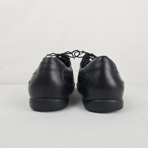 Birkenstock Black Leather Lace-Up Oxford Shoes Slip Resistant - Size 9